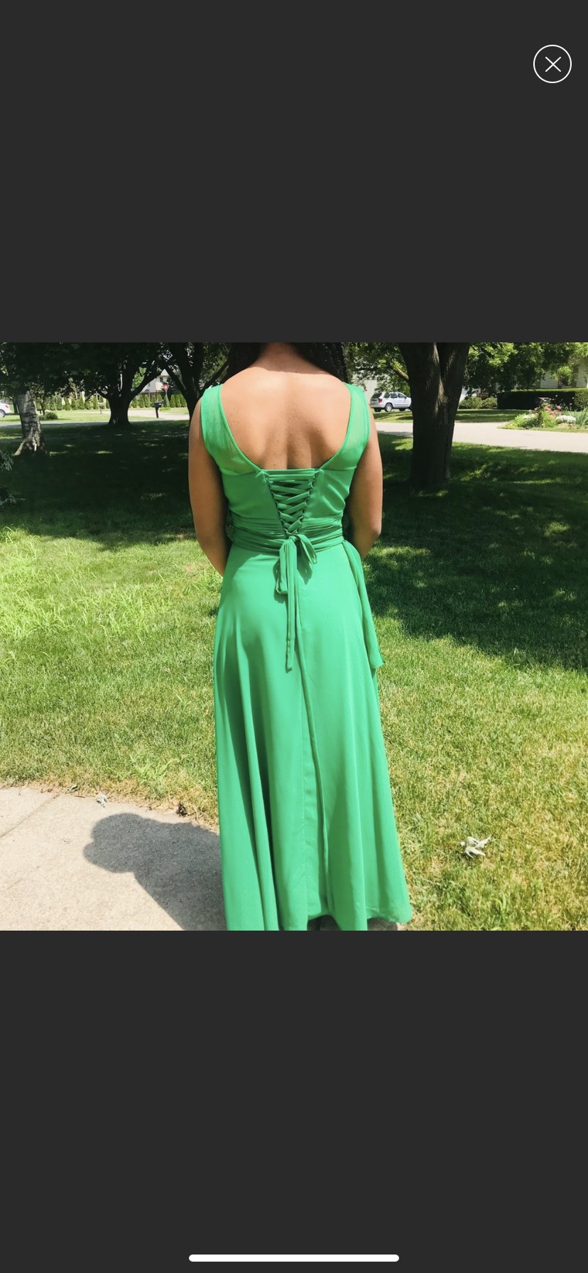 Formal dress shop Size 4 Prom Emerald Green Ball Gown on Queenly