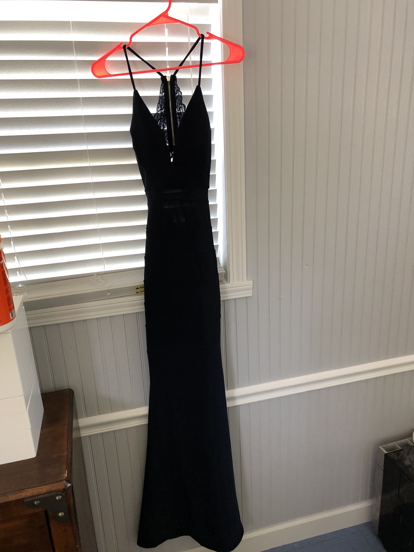 Honey and Rosie Size 0 Prom Navy Blue Floor Length Maxi on Queenly