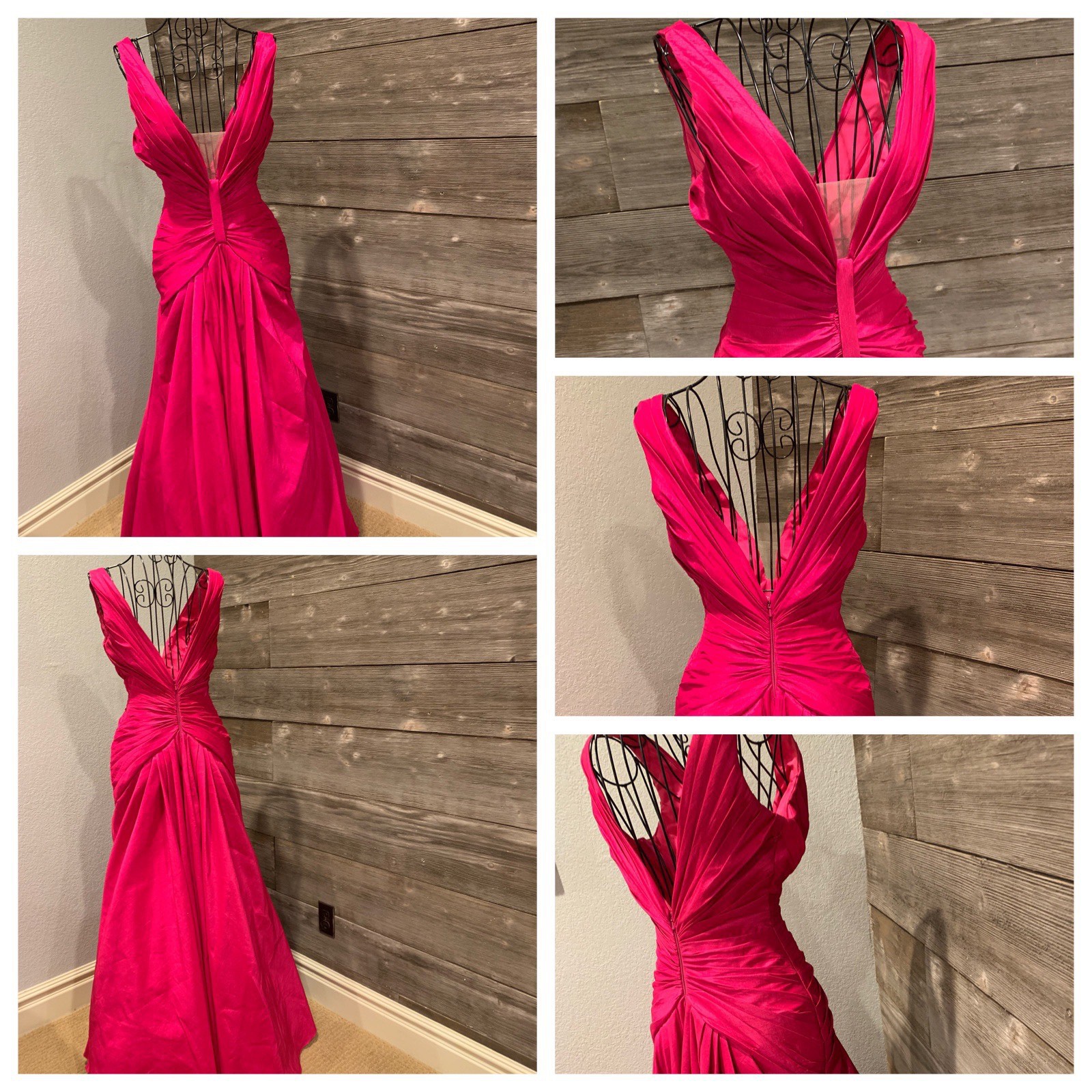 Size 2 Prom Plunge Pink A-line Dress on Queenly