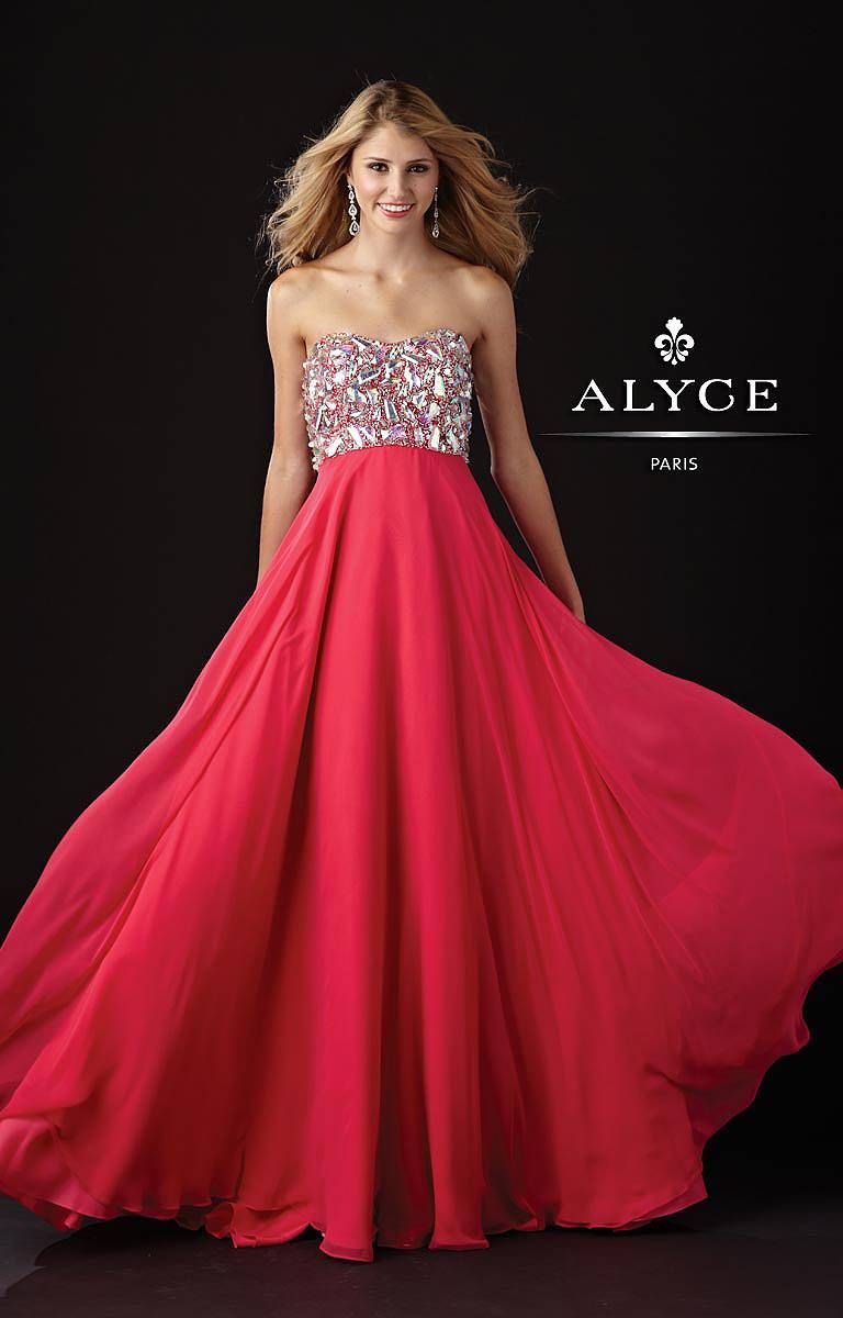 Style 6005 Alyce Paris Size 10 Prom Strapless Purple A-line Dress on Queenly