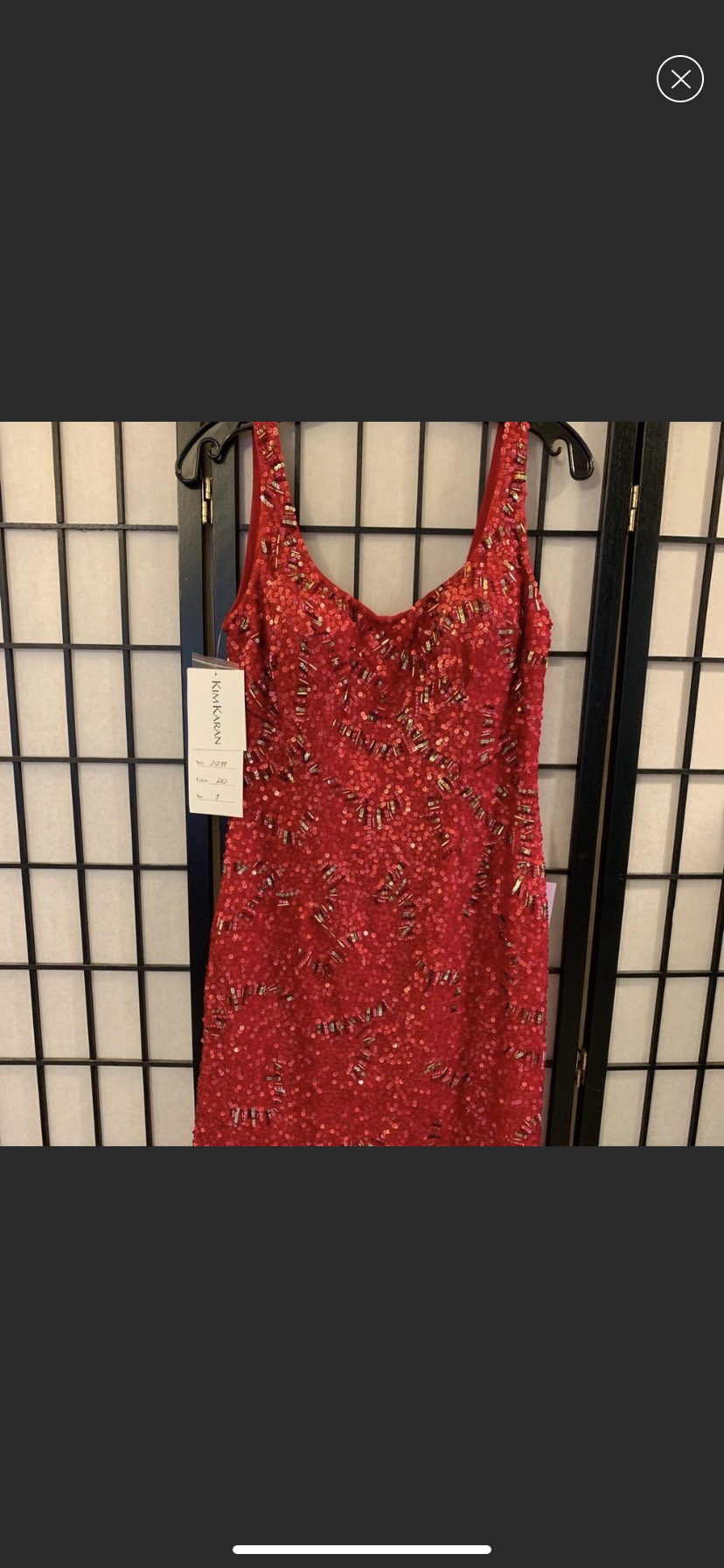 Size 8 Nightclub Sequined Red Cocktail Dress on Queenly