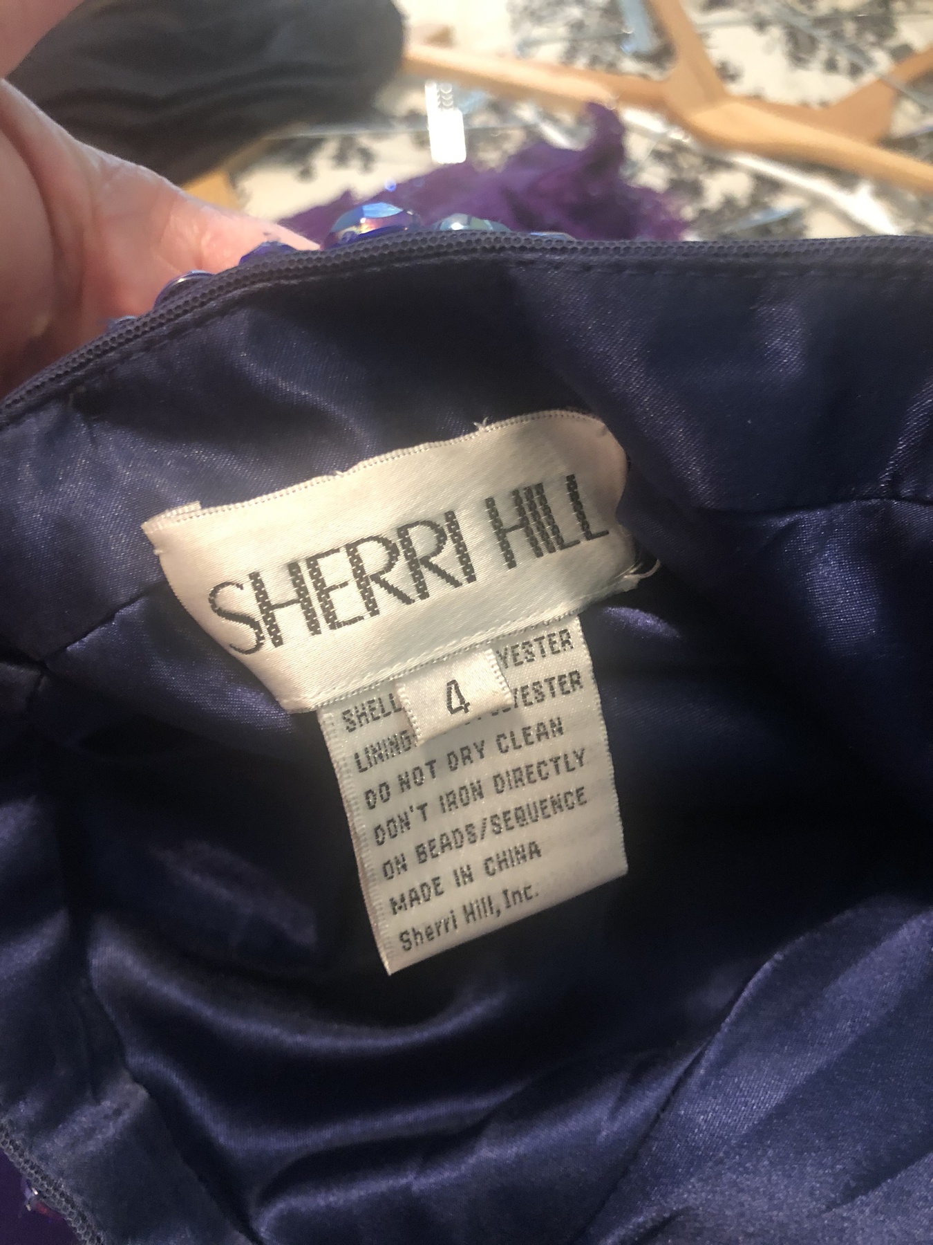 Sherri Hill Purple Size 4 Jewelled Flare Cocktail Dress on Queenly