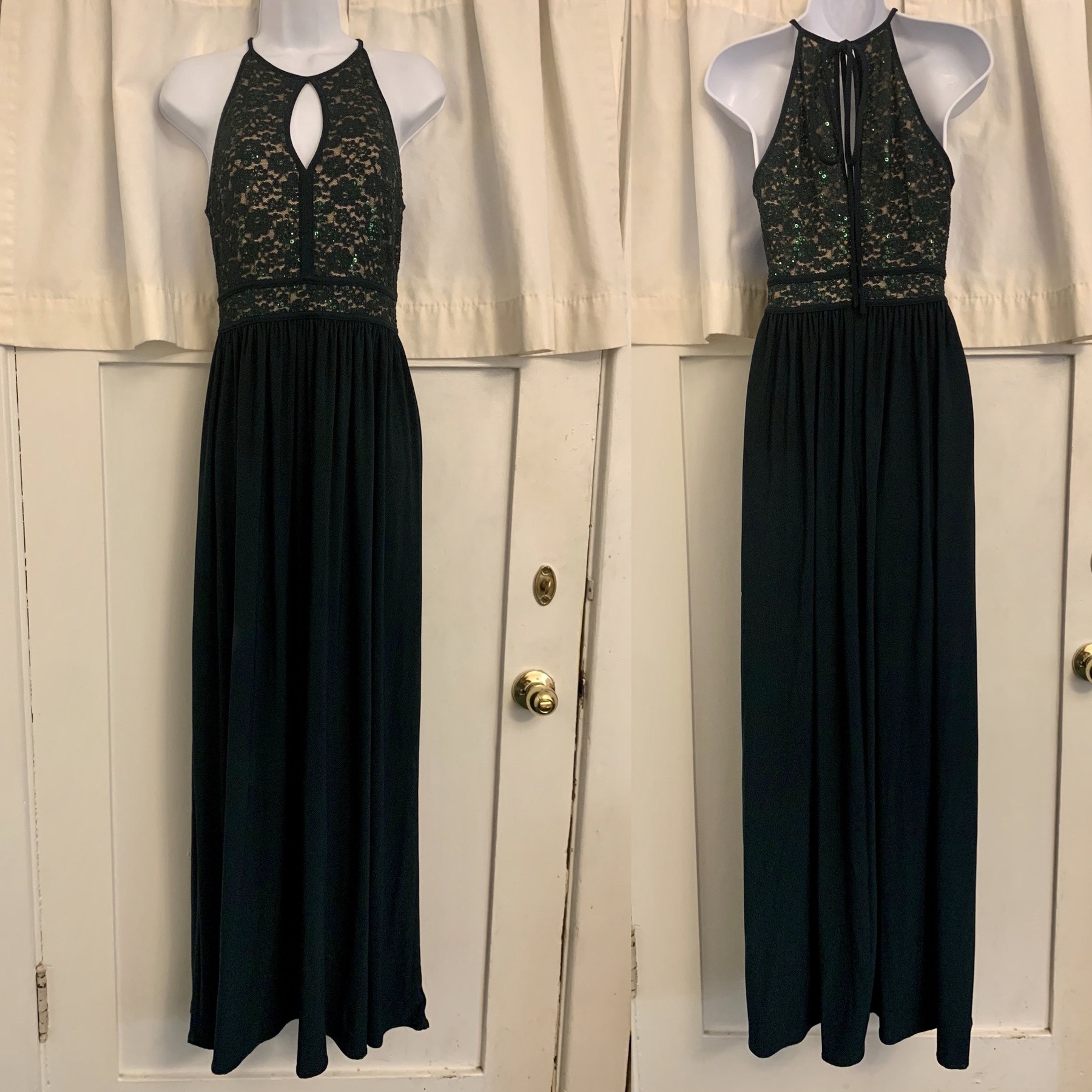 David's Bridal Size 6 Green Floor Length Maxi on Queenly