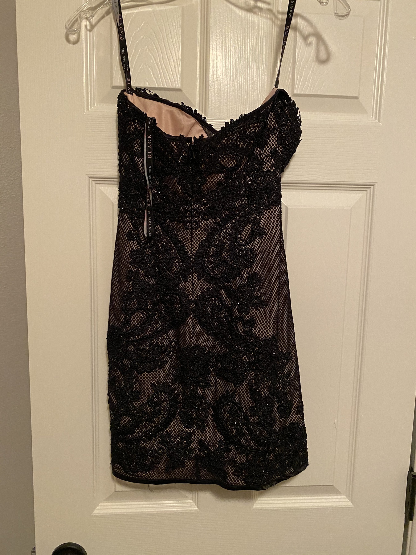 Alexia Designs Size 2 Homecoming Strapless Black Cocktail Dress on Queenly