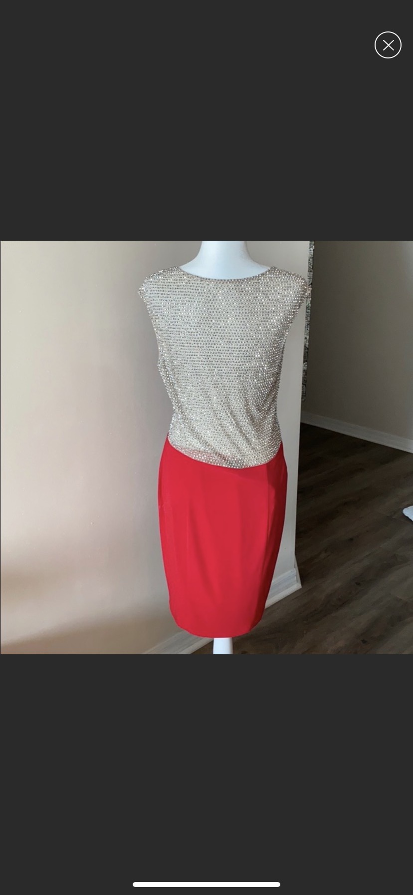 Xscape Red Size 12 Cocktail Dress on Queenly