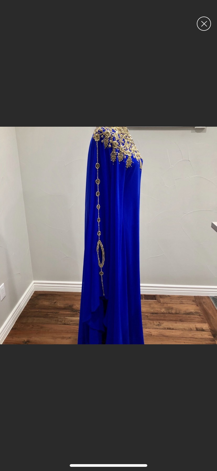 Size 10 Blue Dress With Train on Queenly