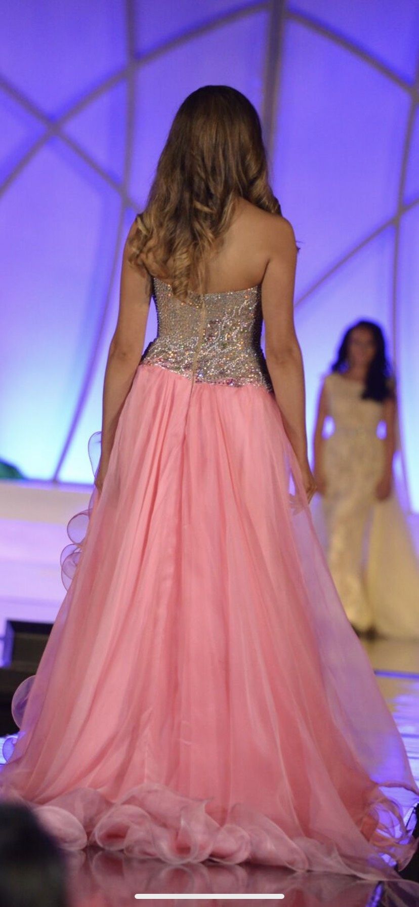 Sherri Hill Size 4 Prom Off The Shoulder Sequined Light Pink A-line Dress on Queenly