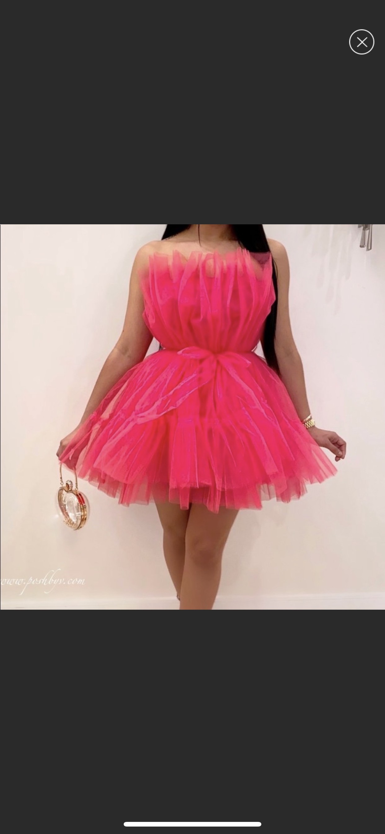 poshv Size 8 Homecoming Strapless Pink Cocktail Dress on Queenly