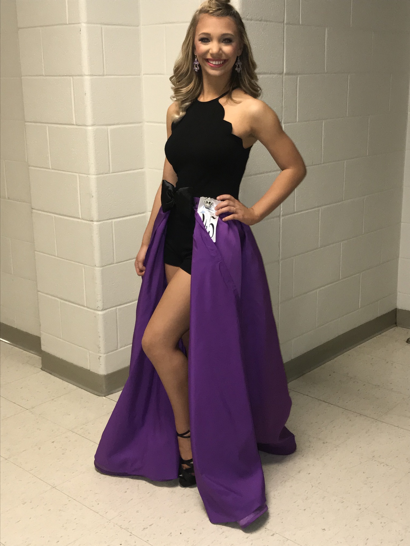 Rachel Allan Size 2 Prom Halter Purple Ball Gown on Queenly