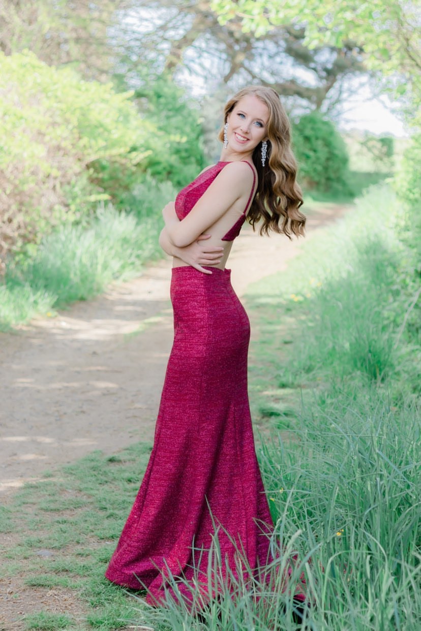 Jovani Size 2 Prom Burgundy Red Dress With Train on Queenly