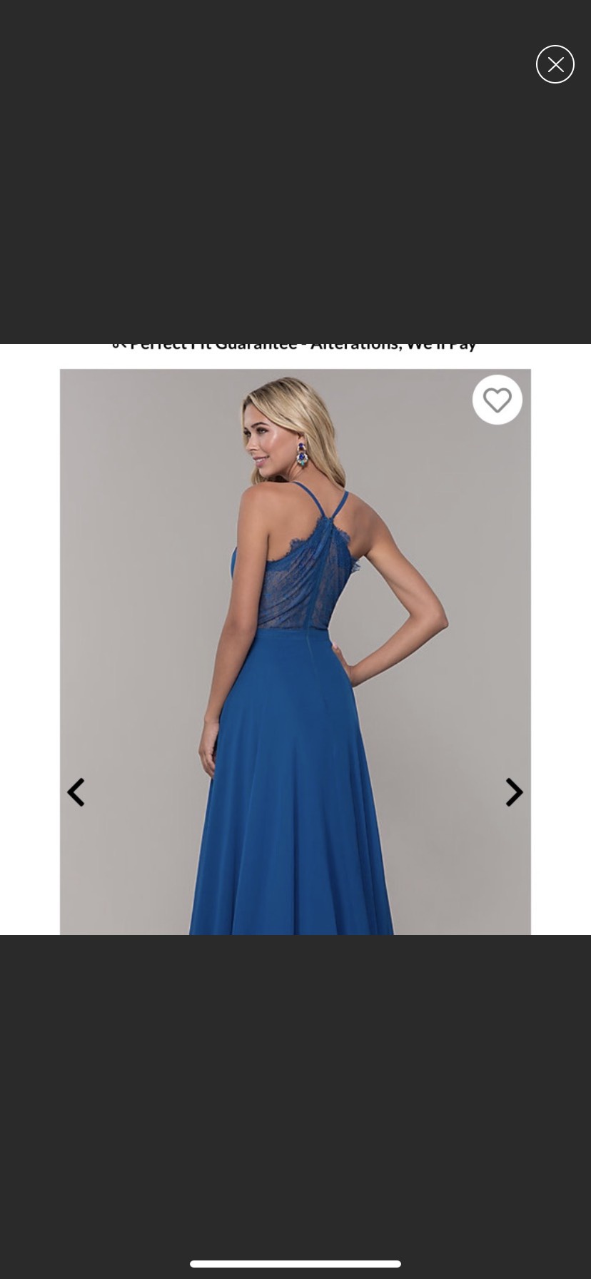 Dave and Johnny Size 12 Prom Plunge Blue Side Slit Dress on Queenly