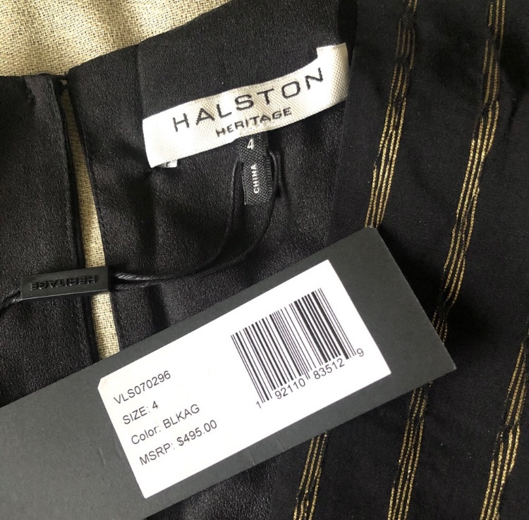 Halston Heritage Size 4 Fun Fashion Black Romper/jumpsuit Dress on Queenly