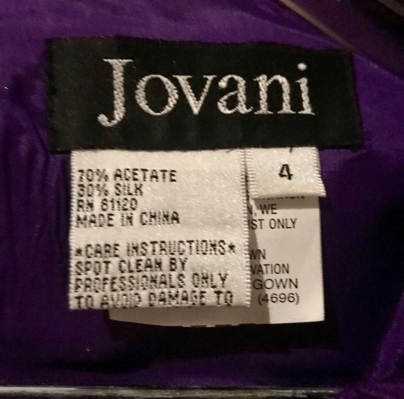 Jovani Size 4 Purple A-line Dress on Queenly