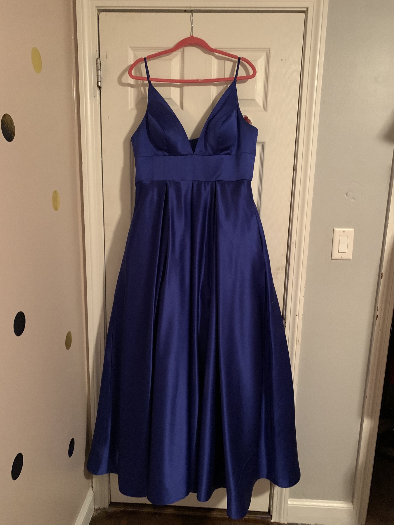 Size 14 Royal Blue A-line Dress on Queenly