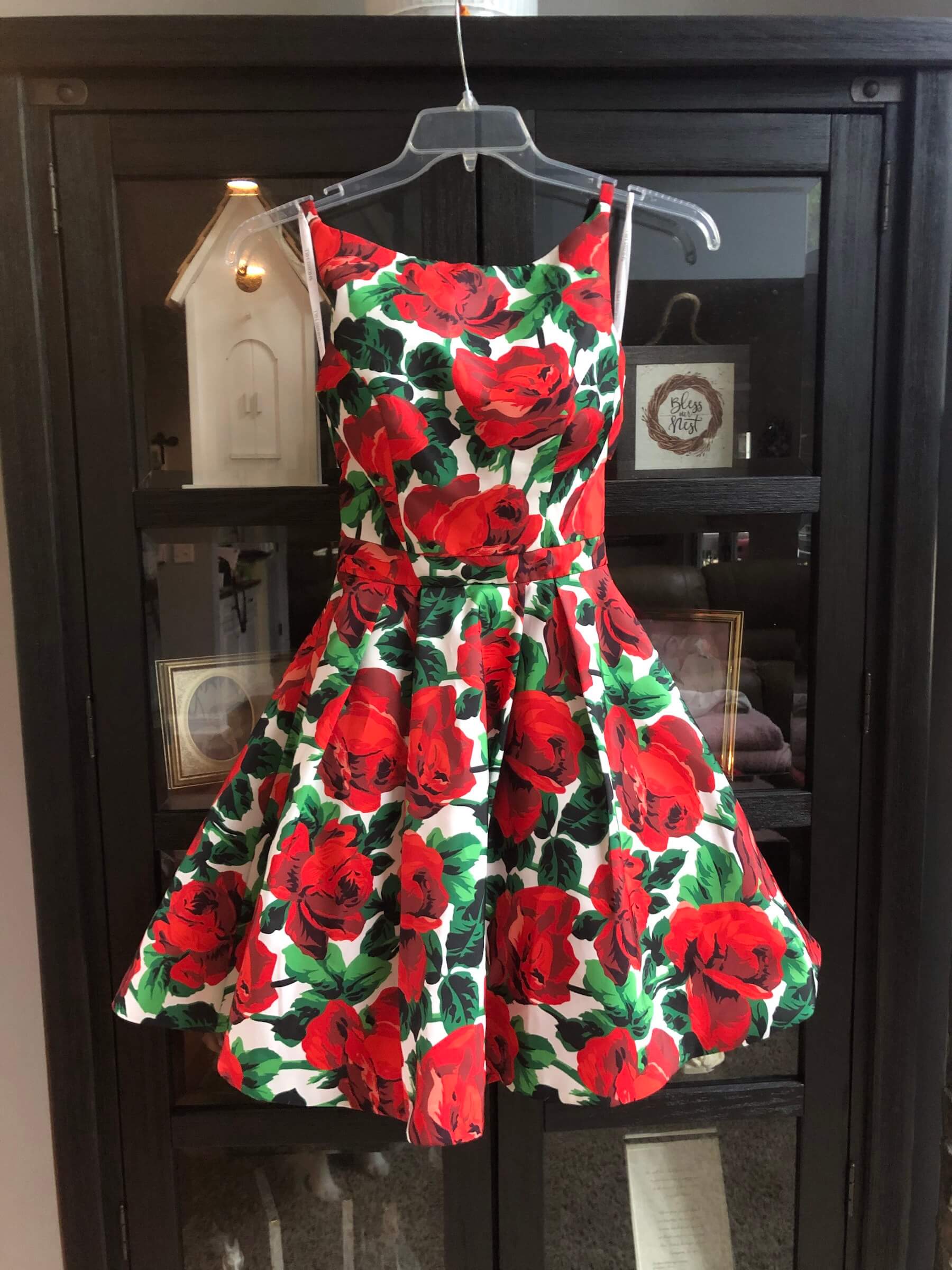 Sherri Hill Size 0 Homecoming Floral Red Cocktail Dress on Queenly