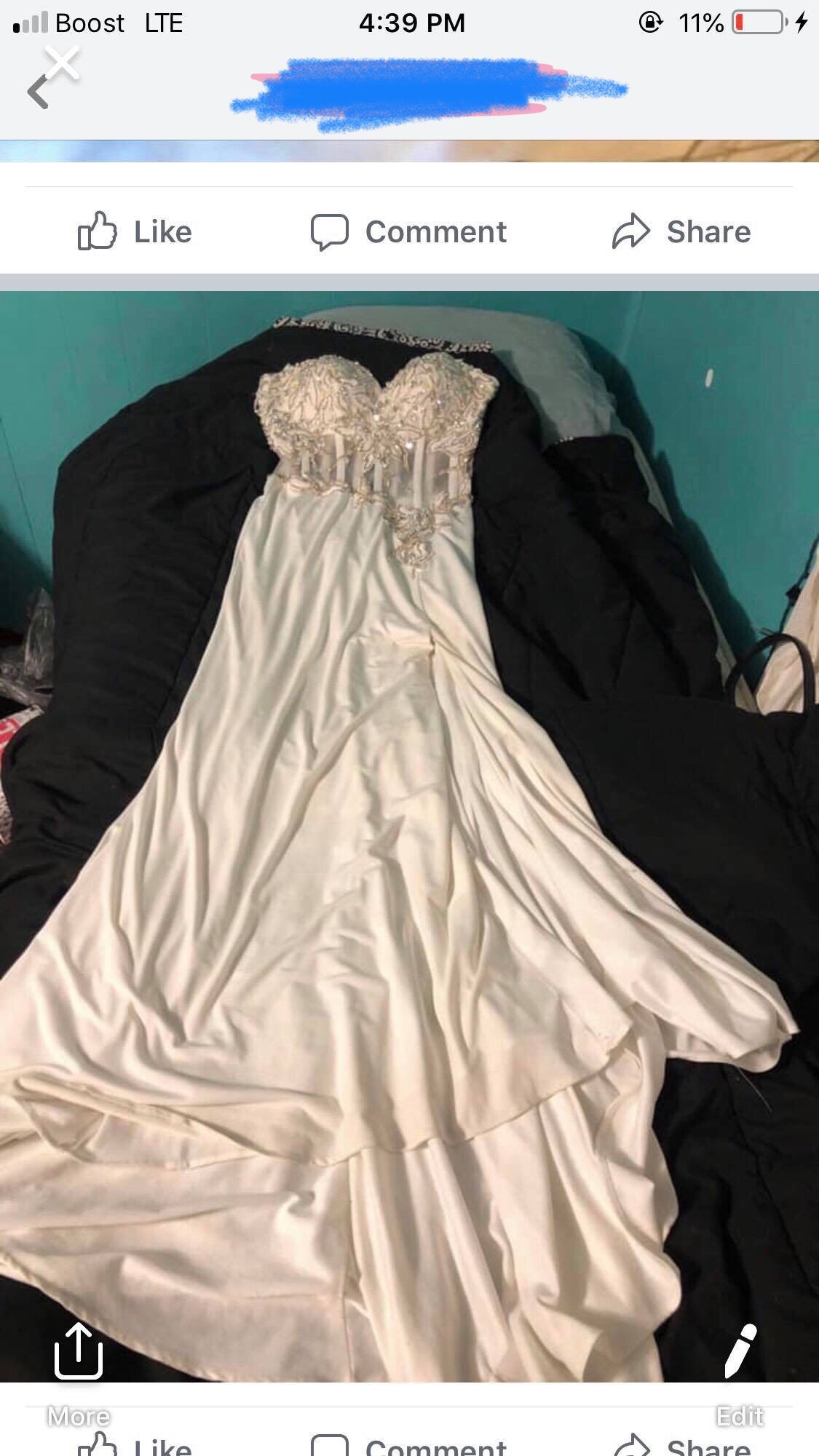 Size 8 Wedding White Dress With Train on Queenly