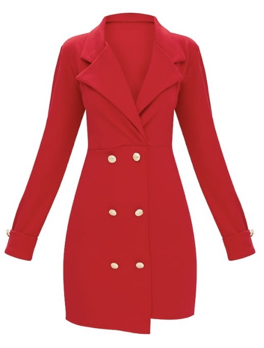 Size 00 Blazer Red Cocktail Dress on Queenly