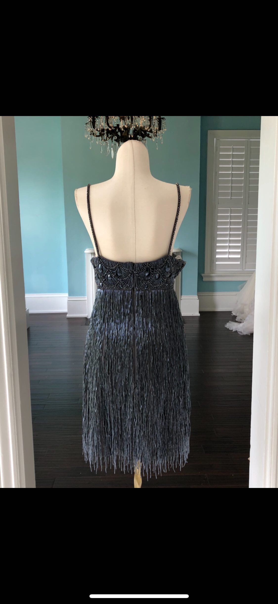 Sherri Hill Size 12 Silver Cocktail Dress on Queenly