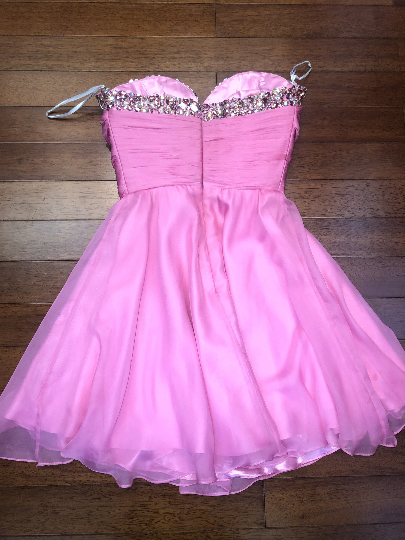 Sherri Hill Size 2 Prom Strapless Sequined Pink A-line Dress on Queenly