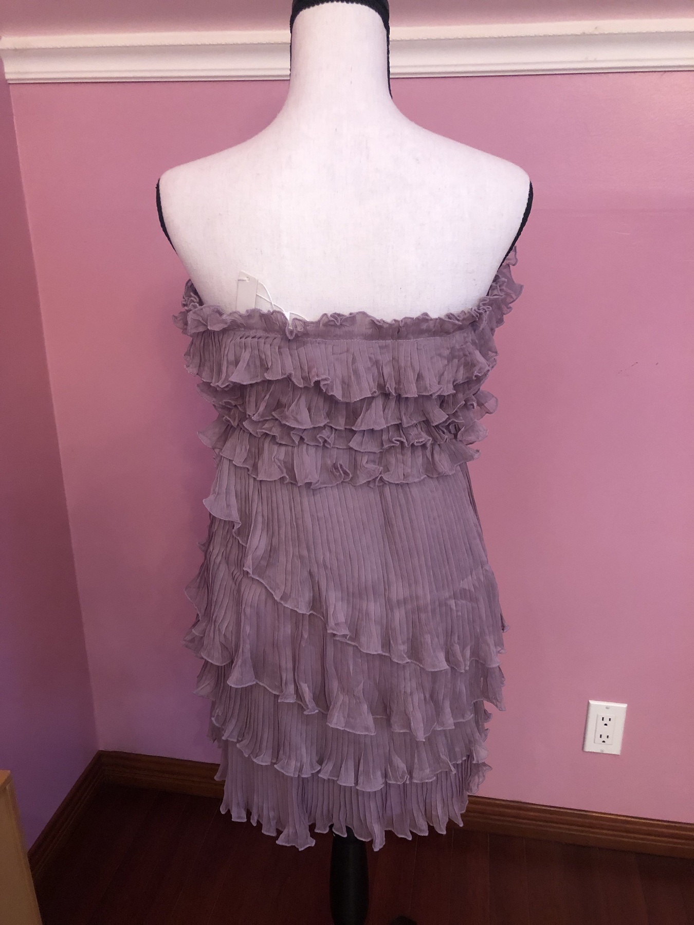 Size 4 Pageant Off The Shoulder Purple Cocktail Dress on Queenly