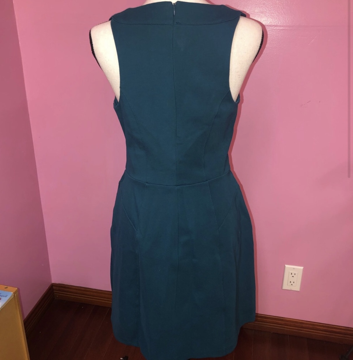 Size 6 Pageant Interview Plunge Blue Cocktail Dress on Queenly