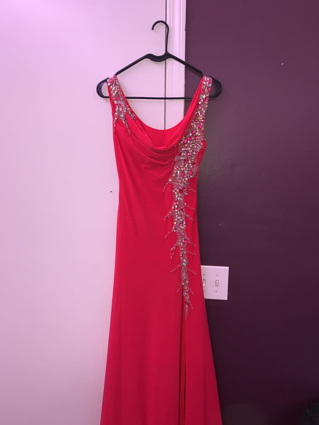 Size 6 Pink Side Slit Dress on Queenly