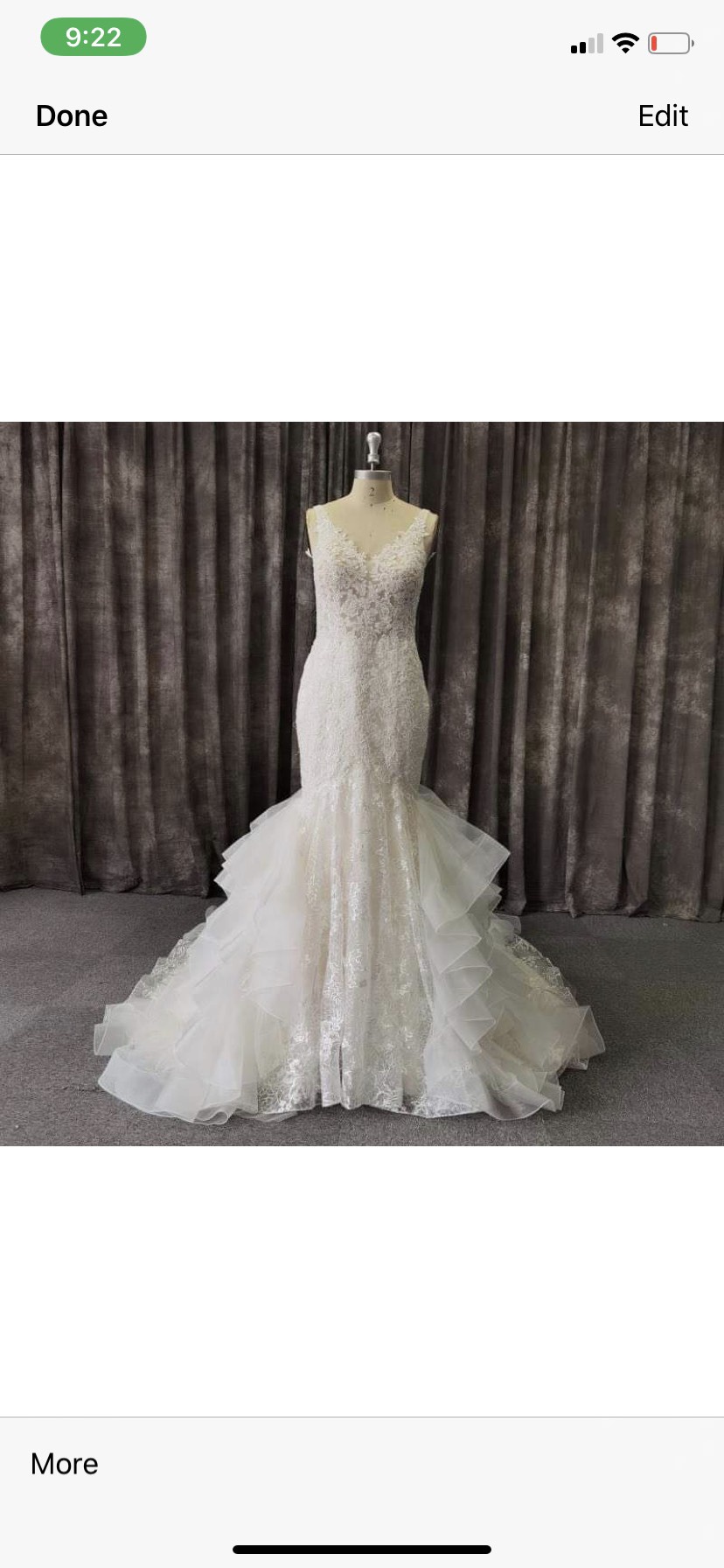 Size 4 Wedding Lace White Mermaid Dress on Queenly