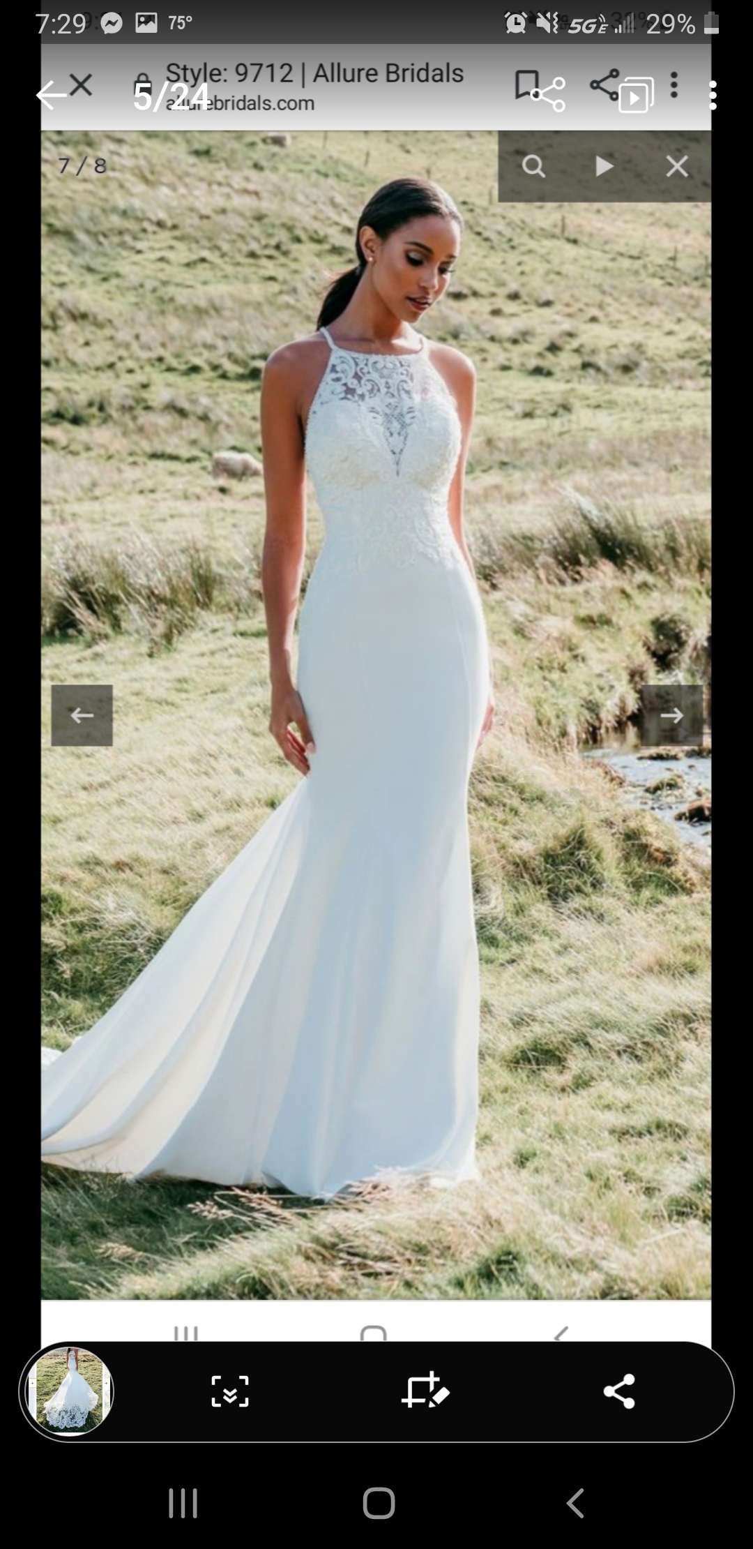 Allure Bridals Size 14 Wedding White Mermaid Dress on Queenly