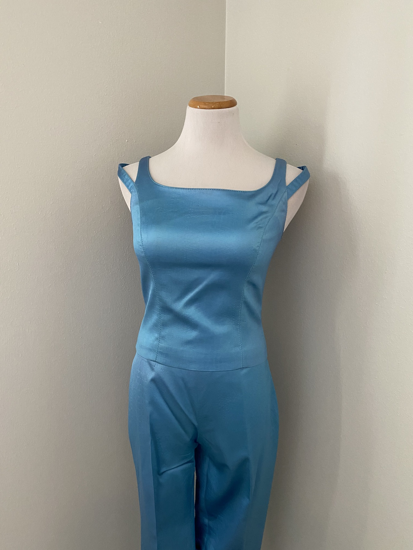 Size 2 Pageant Turquoise Blue Romper/jumpsuit Dress on Queenly