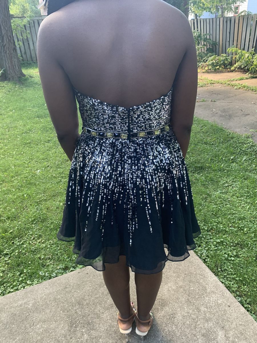 Sherri Hill Size 12 Homecoming Black Cocktail Dress on Queenly