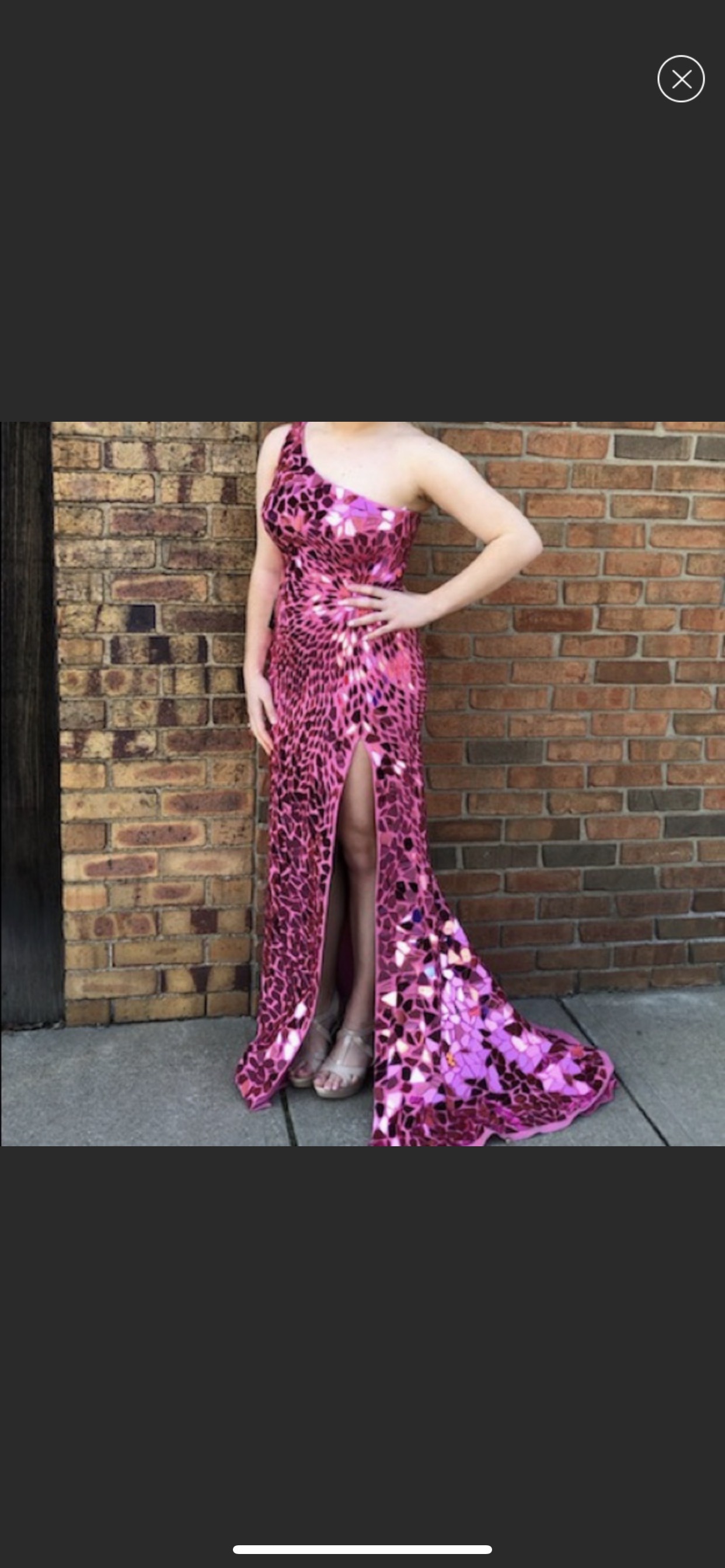 One Shoulder Prom Straight Dress on Queenly