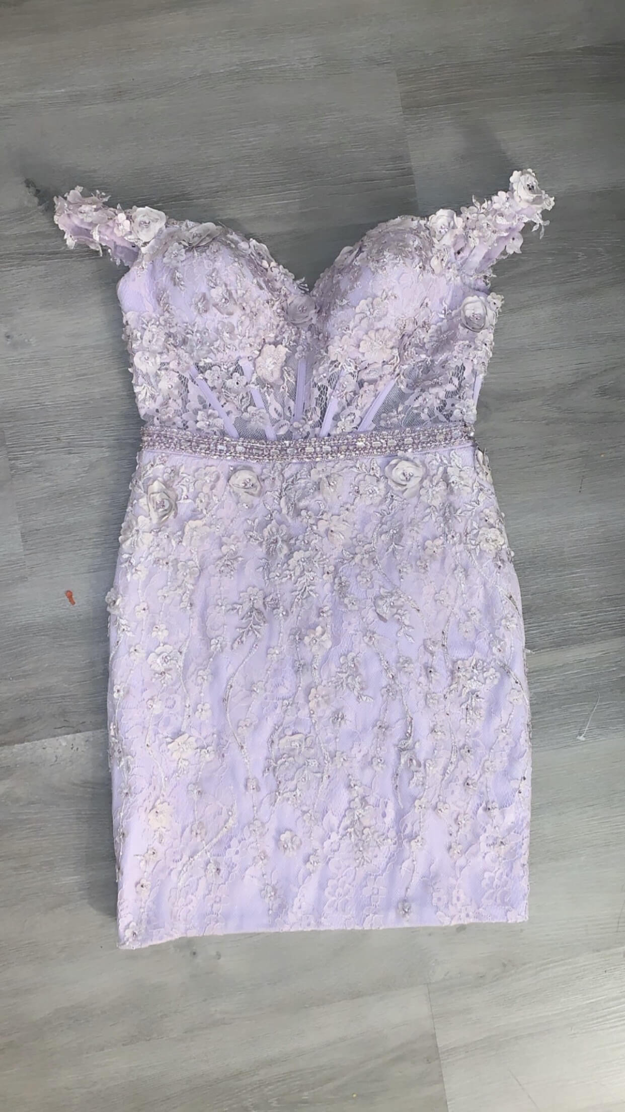 Rachel Allan Purple Size 4 Lavender Straight Dress on Queenly