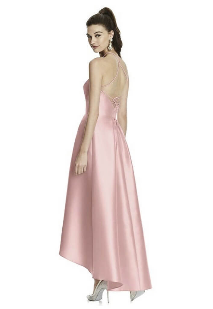 Alfred Sung Size 10 Prom Halter Light Pink Cocktail Dress on Queenly