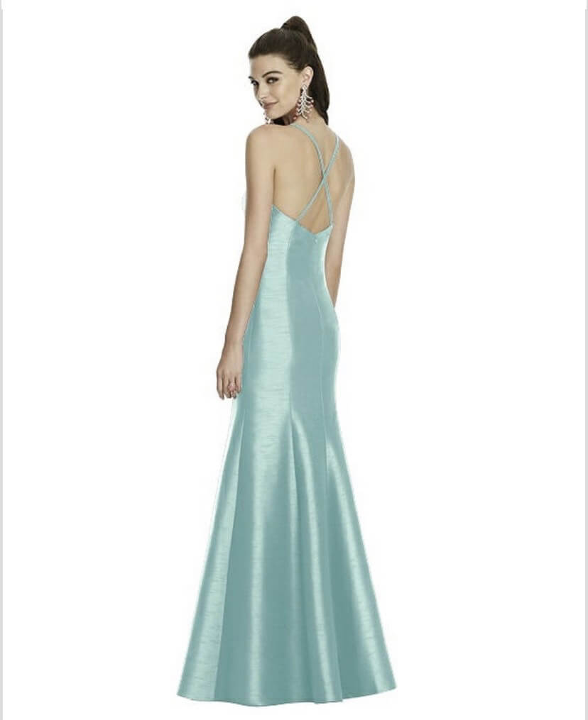 Alfred Sung Size 12 Prom Light Blue Mermaid Dress on Queenly