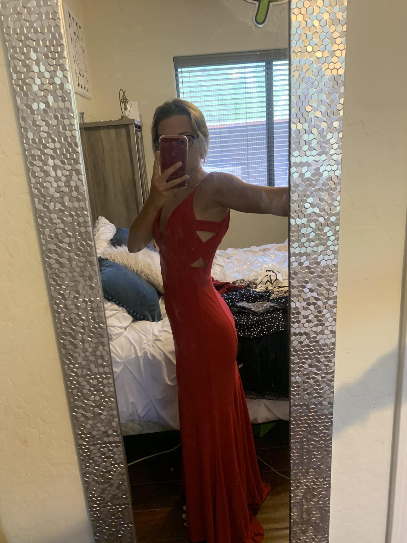 Jump Apparel Size 2 Prom Red Floor Length Maxi on Queenly