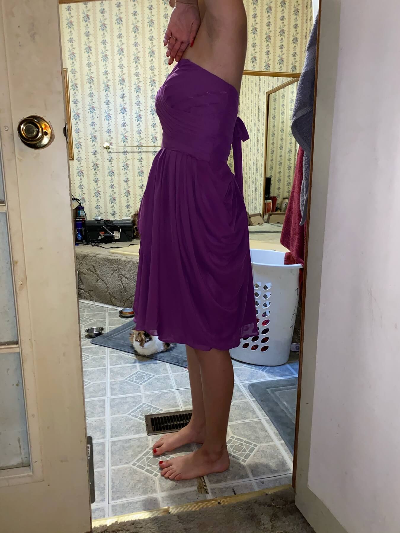 Size 0 Purple Cocktail Dress on Queenly
