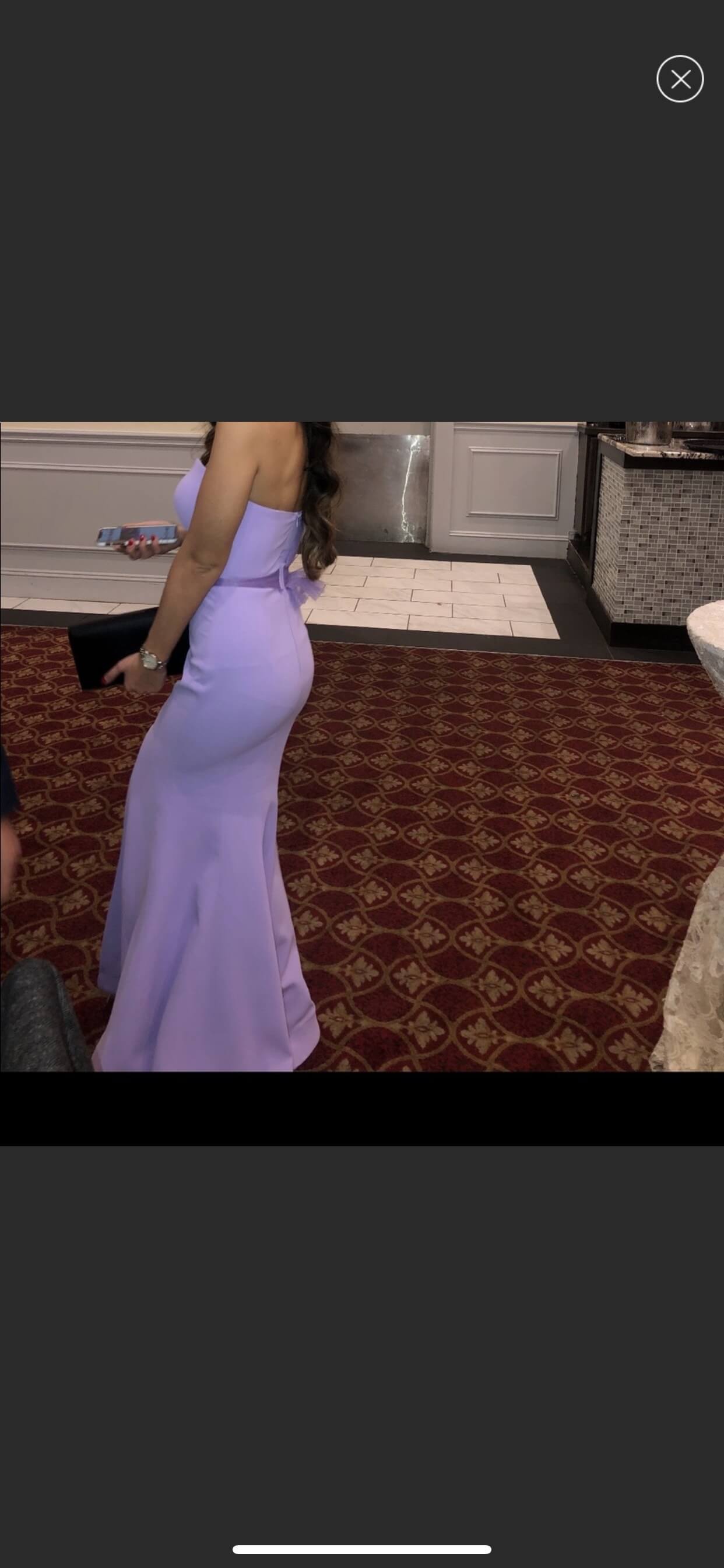 Size 4 One Shoulder Lace Purple Side Slit Dress on Queenly