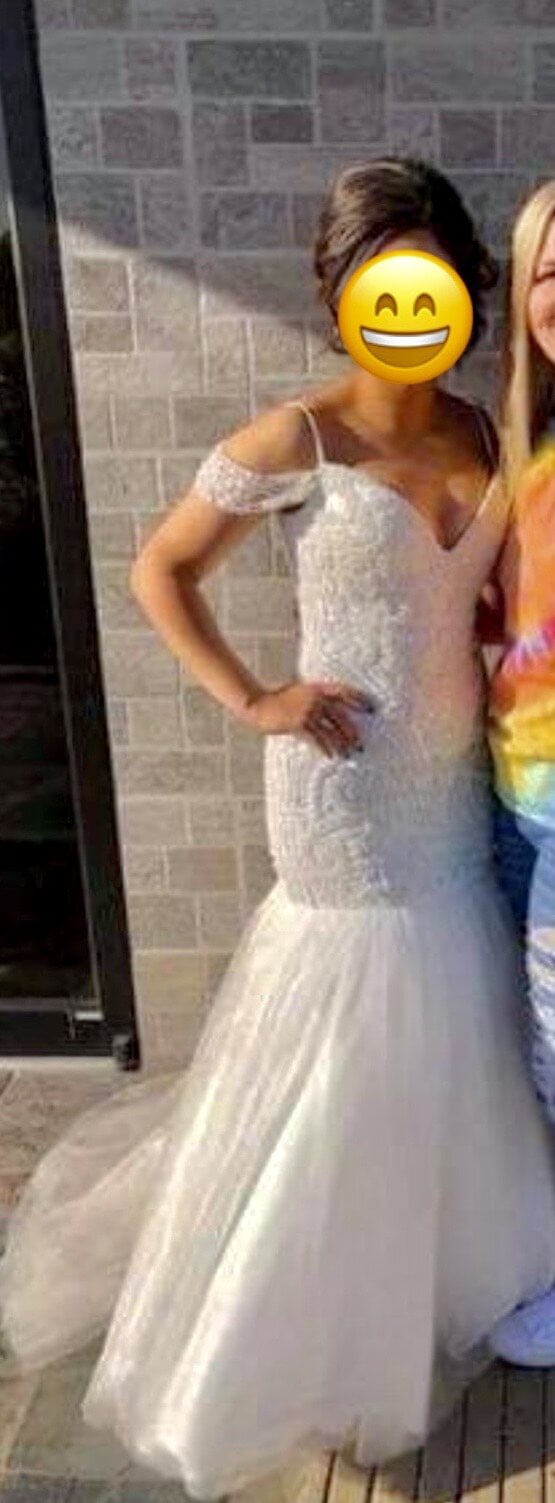 Sherri Hill White Size 4 Pageant Prom Mermaid Dress on Queenly