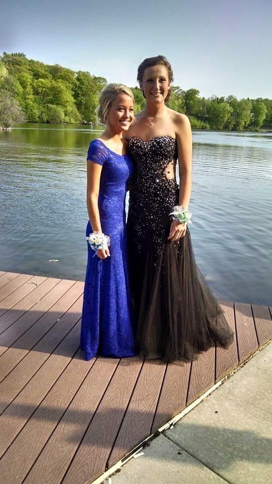 MoriLee Size 10 Prom Strapless Sequined Black Mermaid Dress on Queenly