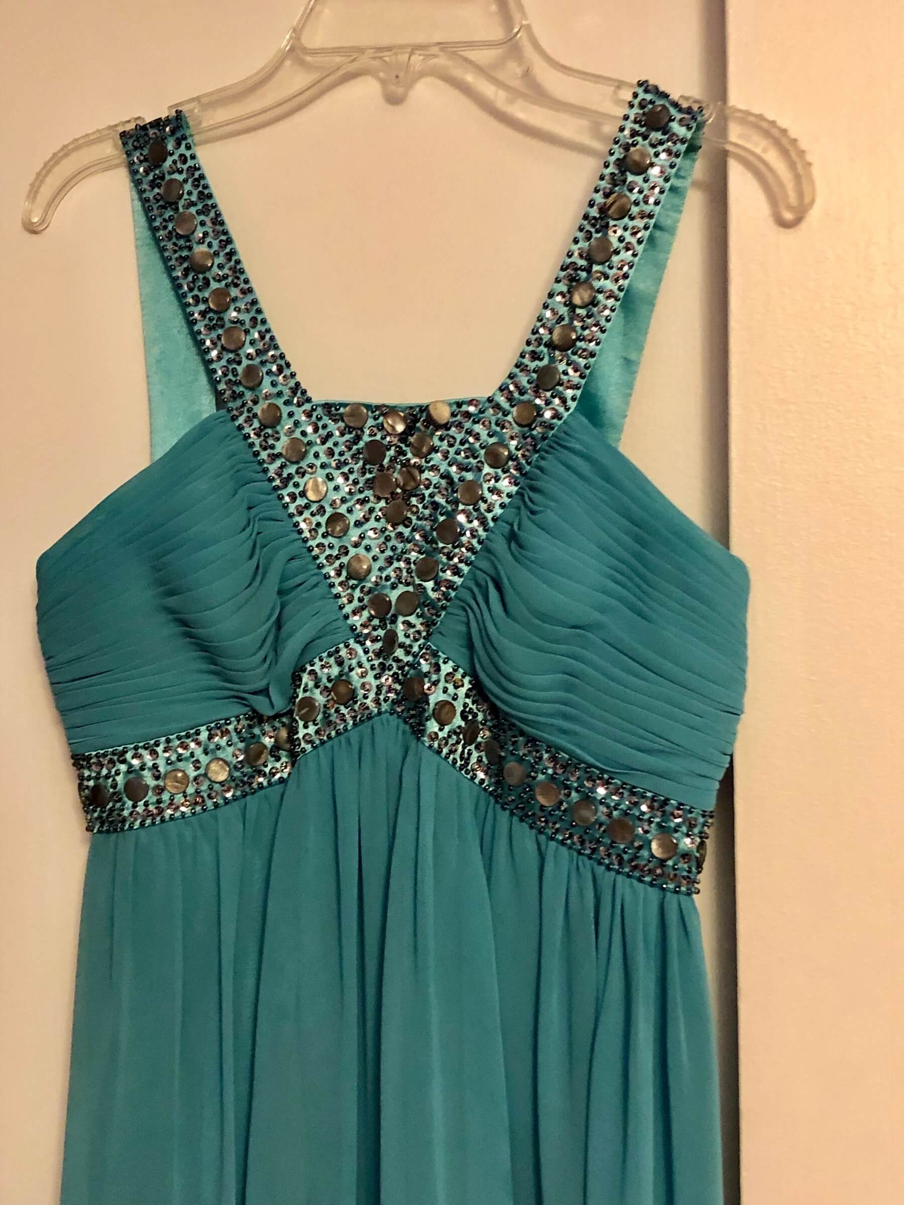 Decode 1.8 Size 2 Prom Turquoise Blue Floor Length Maxi on Queenly