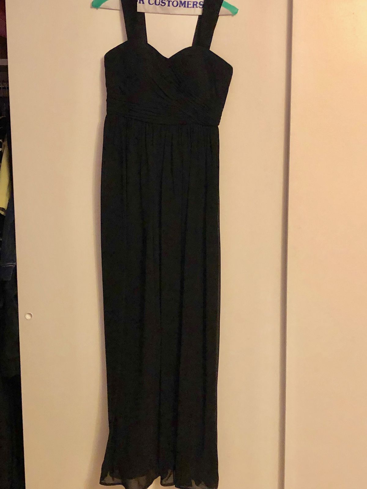 Donna Morgan Size 2 Prom Black Floor Length Maxi on Queenly
