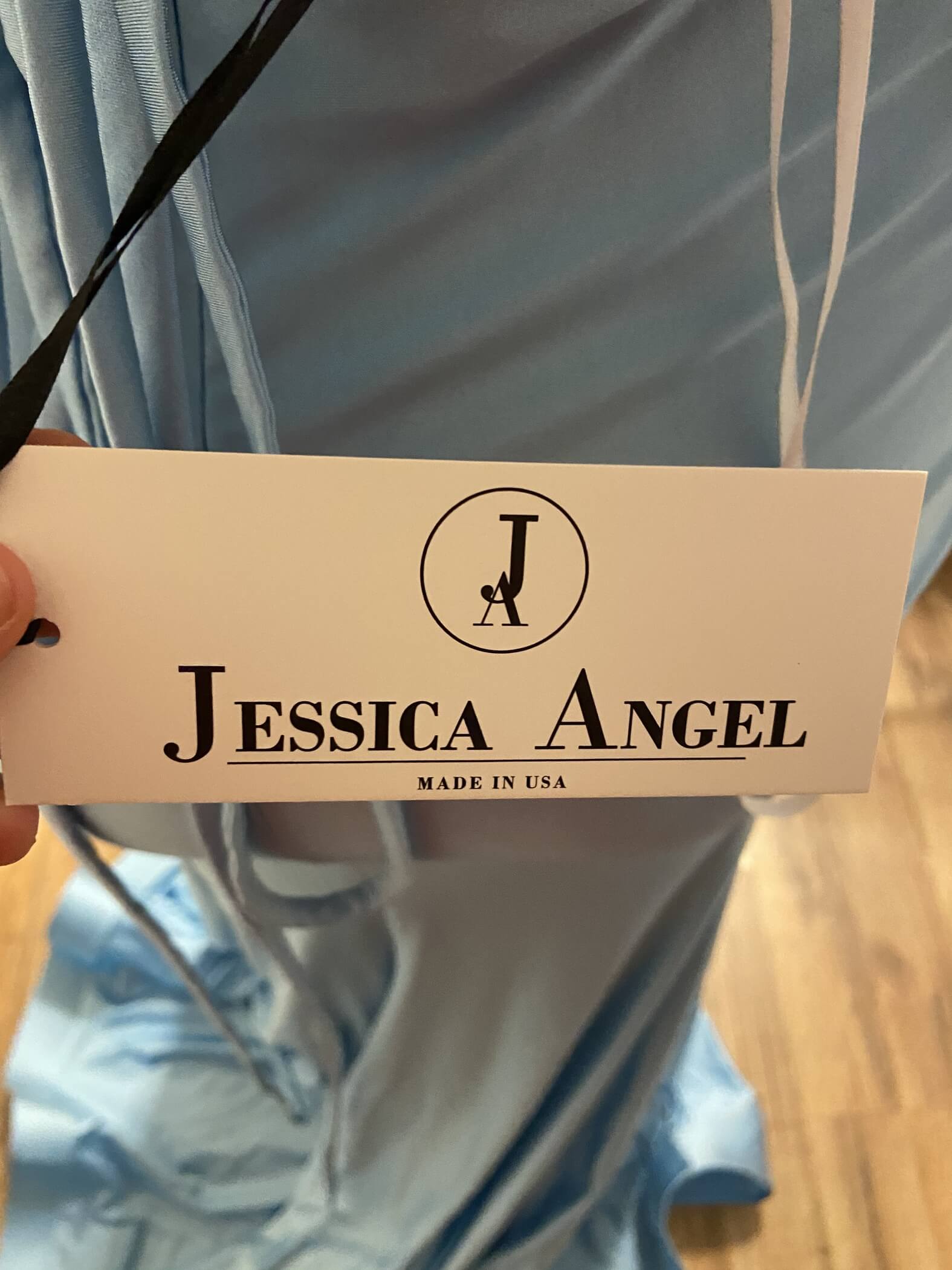 Jessica Angel Size 4 Prom Light Blue Side Slit Dress on Queenly