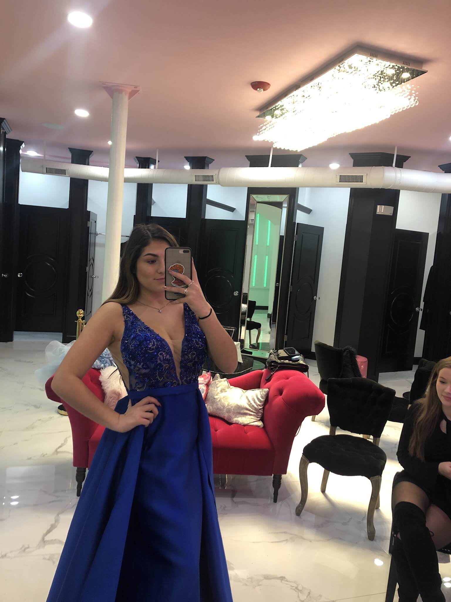 Jovani Size 4 Prom Royal Blue Ball Gown on Queenly