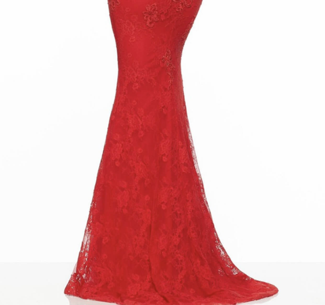 MoriLee Red Size 4 Mori Lee Prom Side slit Dress on Queenly