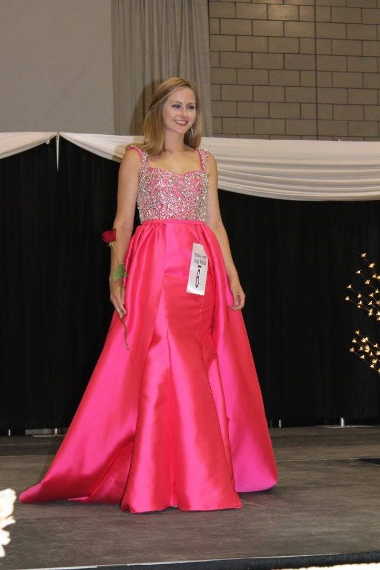 Size 4 Prom Sequined Hot Pink Mermaid Dress on Queenly