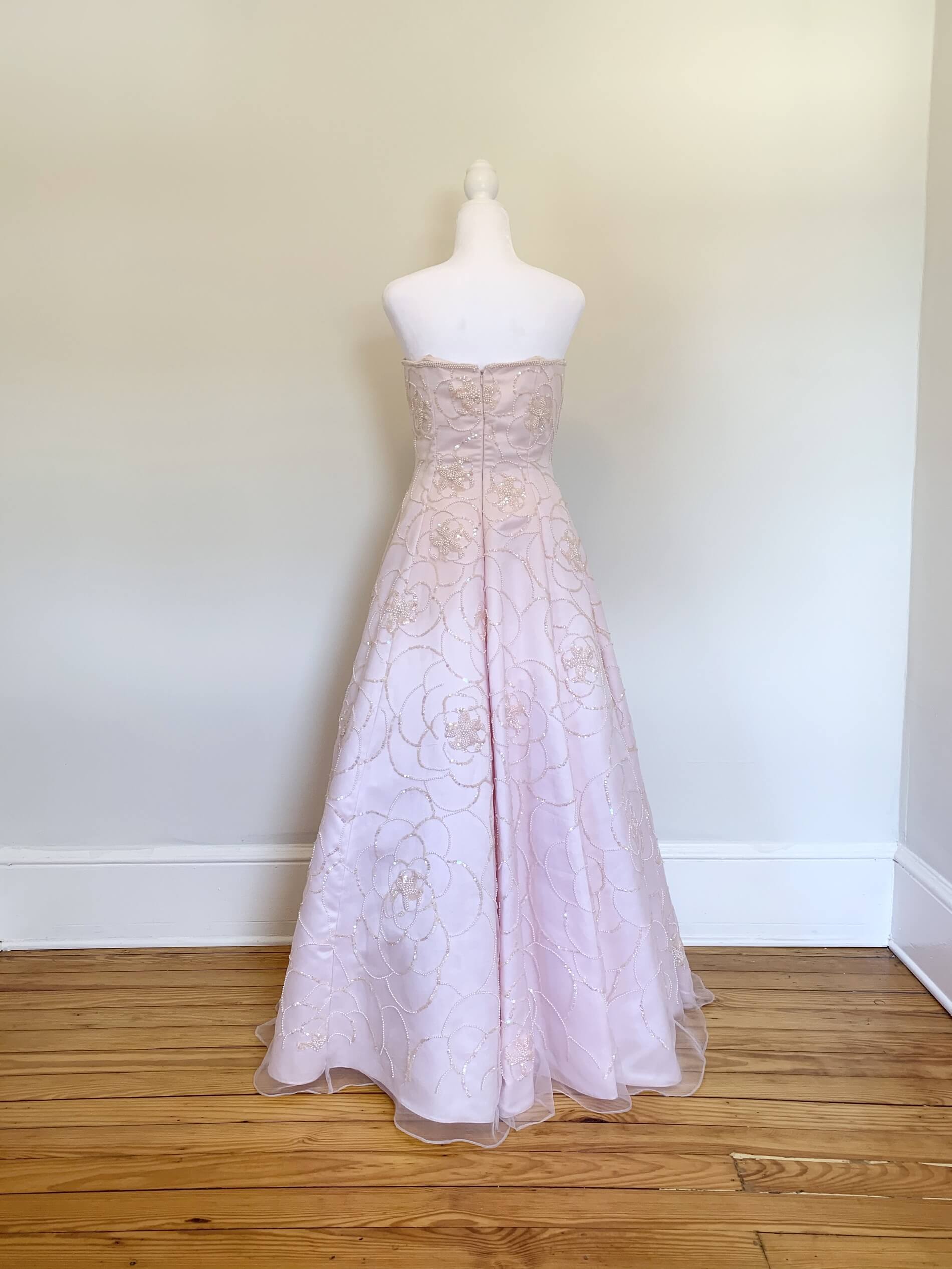 Jovani Size 6 Prom Strapless Sequined Pink Ball Gown on Queenly
