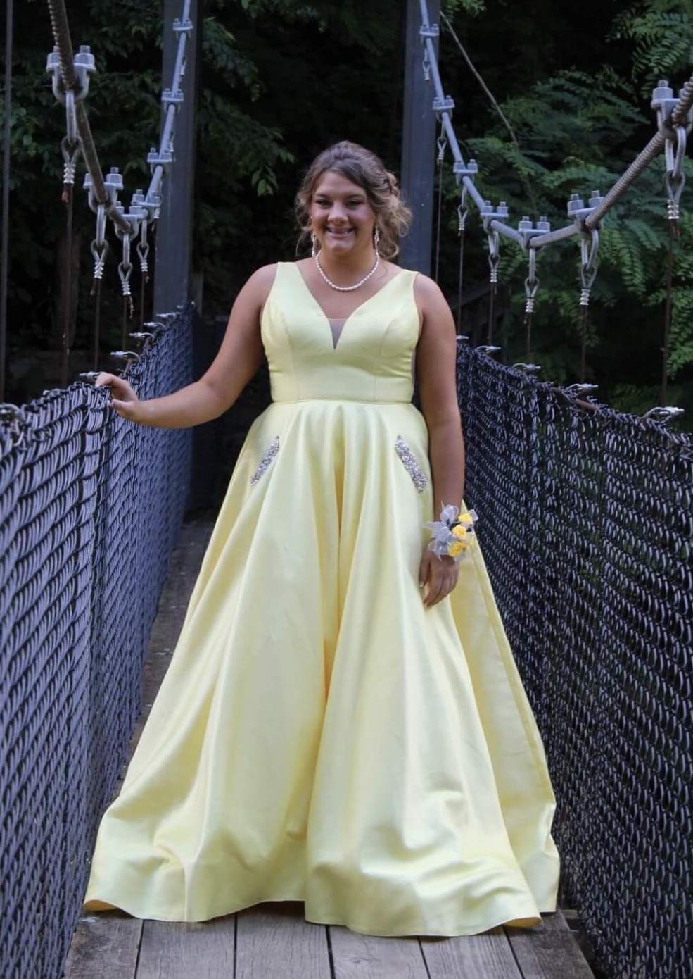 Sherri Hill Size 12 Yellow Ball Gown on Queenly