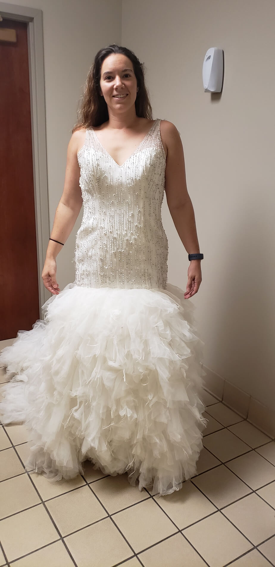 Demetrios Size 12 Wedding White Mermaid Dress on Queenly