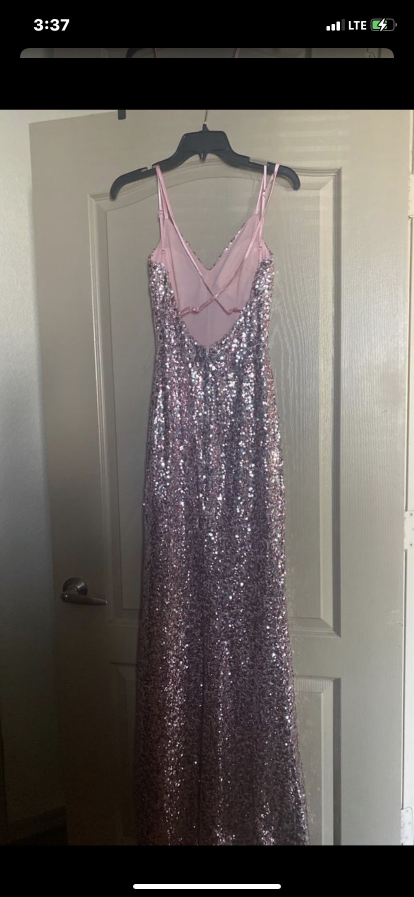 Size 4 Pink Floor Length Maxi on Queenly