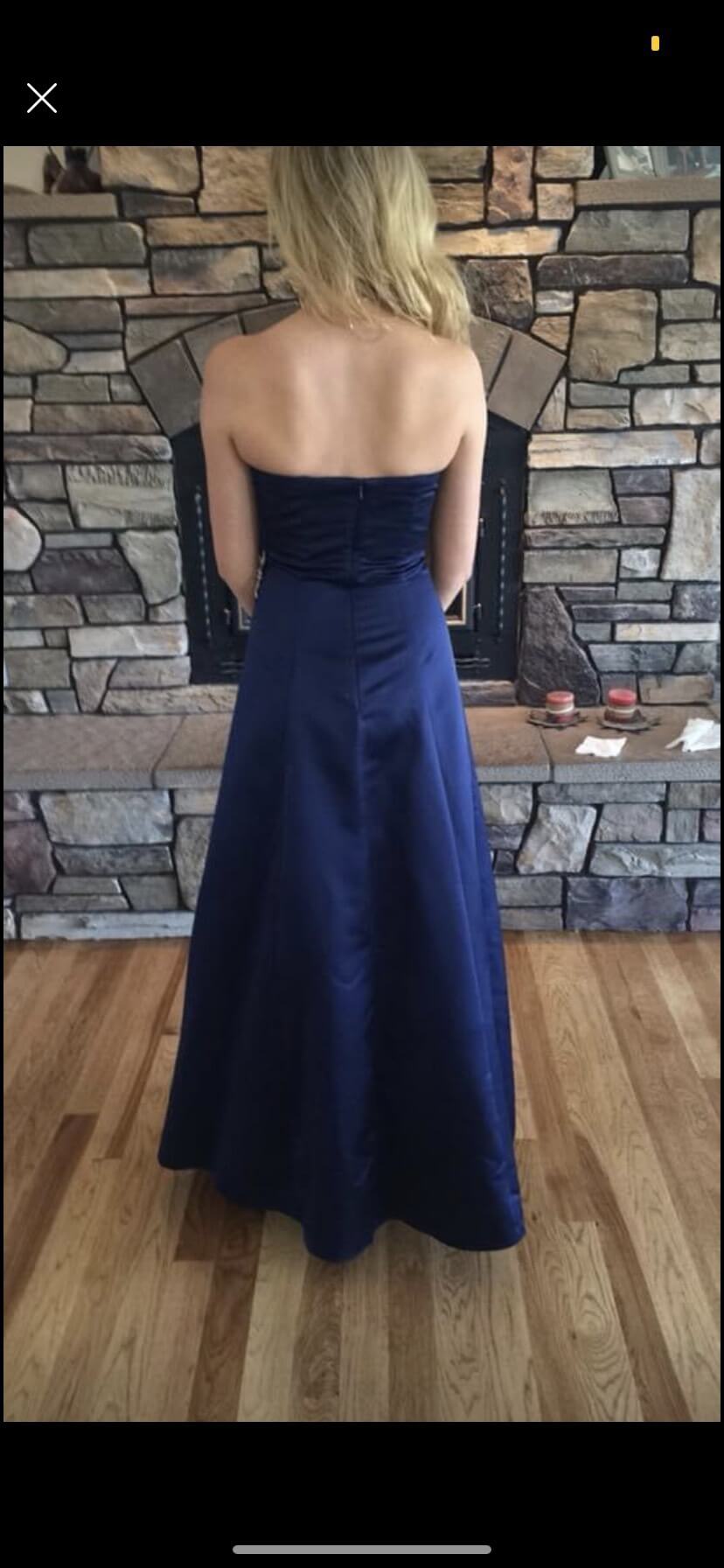 David's Bridal Size 2 Pageant Blue Ball Gown on Queenly